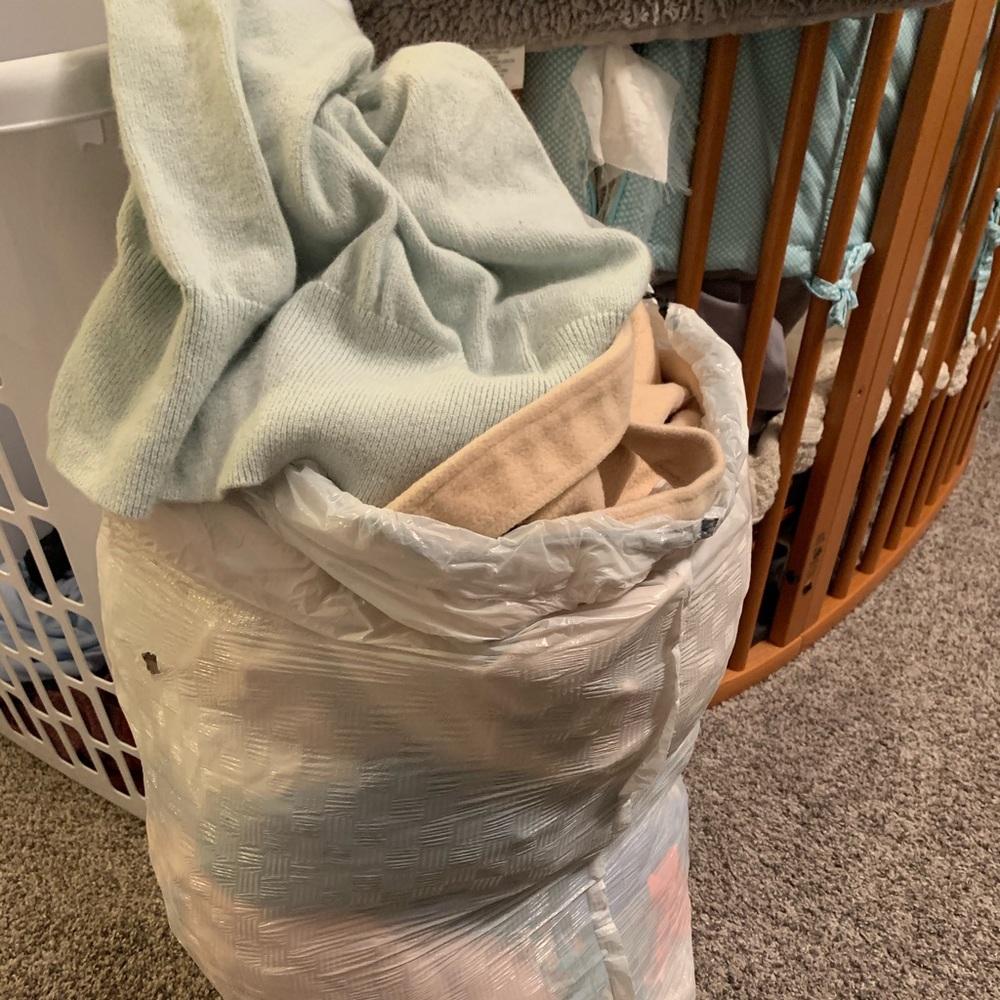 HUGE trash bag full of clothes